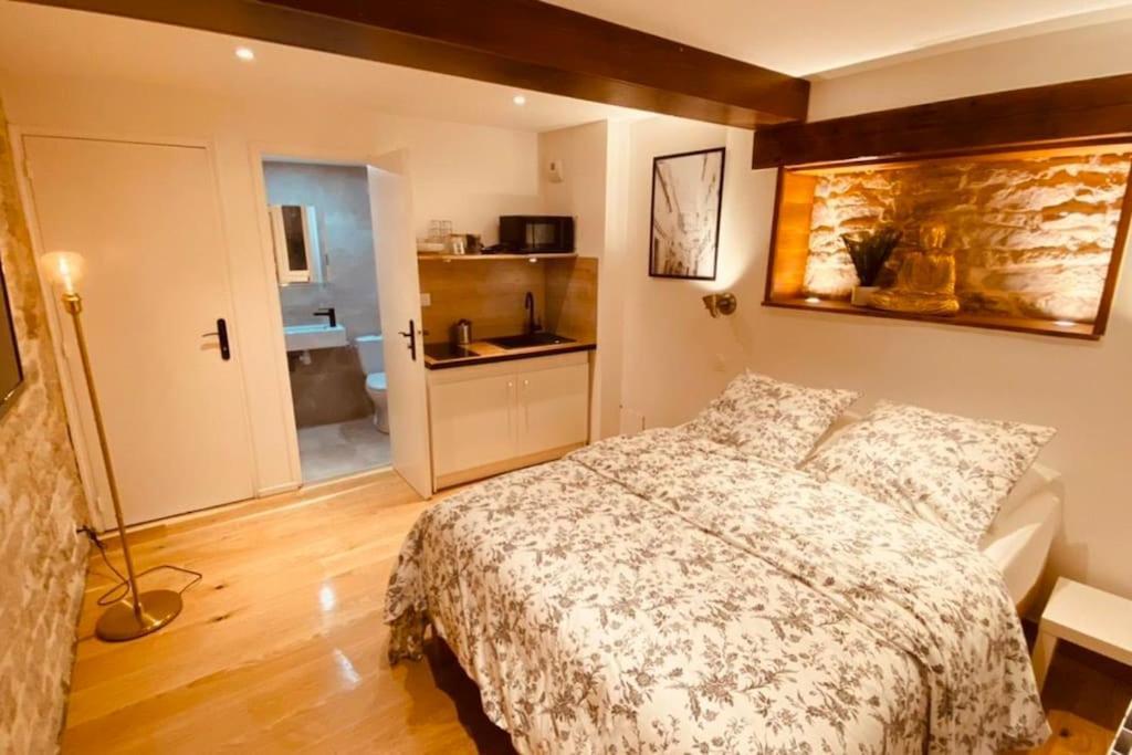 בסאנקון Studio Renove Avec Patio, Coeur Du Centre Ville מראה חיצוני תמונה